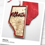 Provincial Map Ornament [Western Canada]