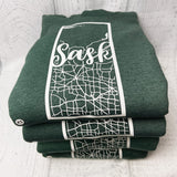 SASK Map Forest Heather Hoodie [Adult] **Discontinued Colour/Style**