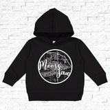 MOOSE JAW, SK Classic Map Black Hoodie [Toddler] **Discontinued Colour/Style**