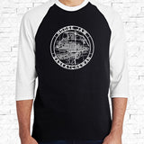 MOOSE JAW, SK Perimeter Map Black/White Raglan Shirt [Adult] **Discontinued Colour/Style**