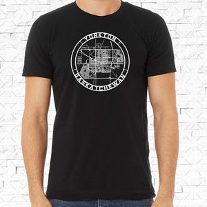 YORKTON, SK Perimeter Map Black Shirt [Adult] **Discontinued Colour/Style**