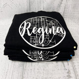 REGINA, SK Classic Map Black Hoodie [Toddler] **Discontinued Colour/Style**