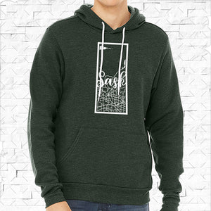 SASK Map Forest Heather Hoodie [Adult] **Discontinued Colour/Style**